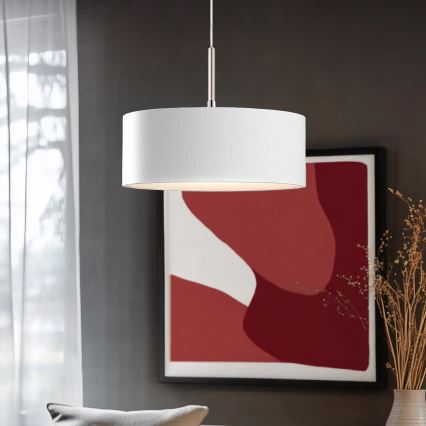 Eglo - Lampa wisząca LED na przewodzie TUNJA 1xE27/60W/230V biała