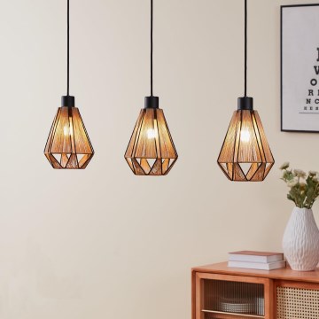 Eglo - Lampa wisząca na linkach 3xE27/40W/230V