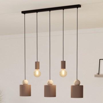 Eglo - Lampa wisząca na linkach 5xE27/40W/230V