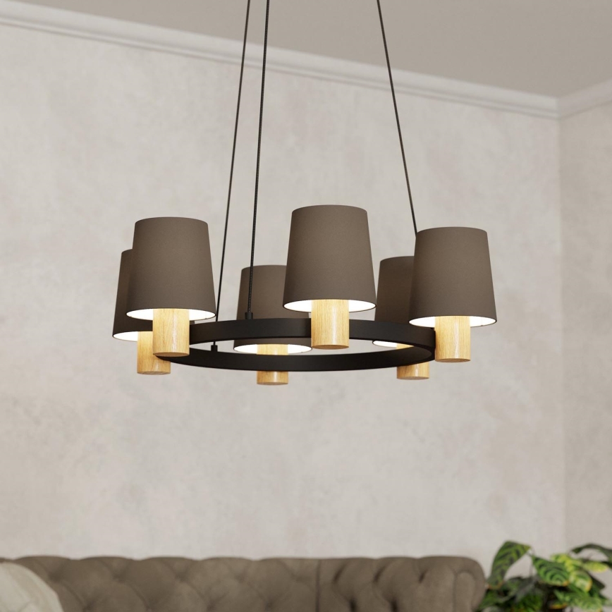 Eglo - Lampa wisząca na linkach 6xE27/40W/230V