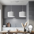 Eglo - Lampa wisząca na linkach TUNJA 2xE27/60W/230V biała