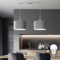 Eglo - Lampa wisząca na linkach TUNJA 2xE27/60W/230V szara