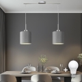Eglo - Lampa wisząca na linkach TUNJA 2xE27/60W/230V szara