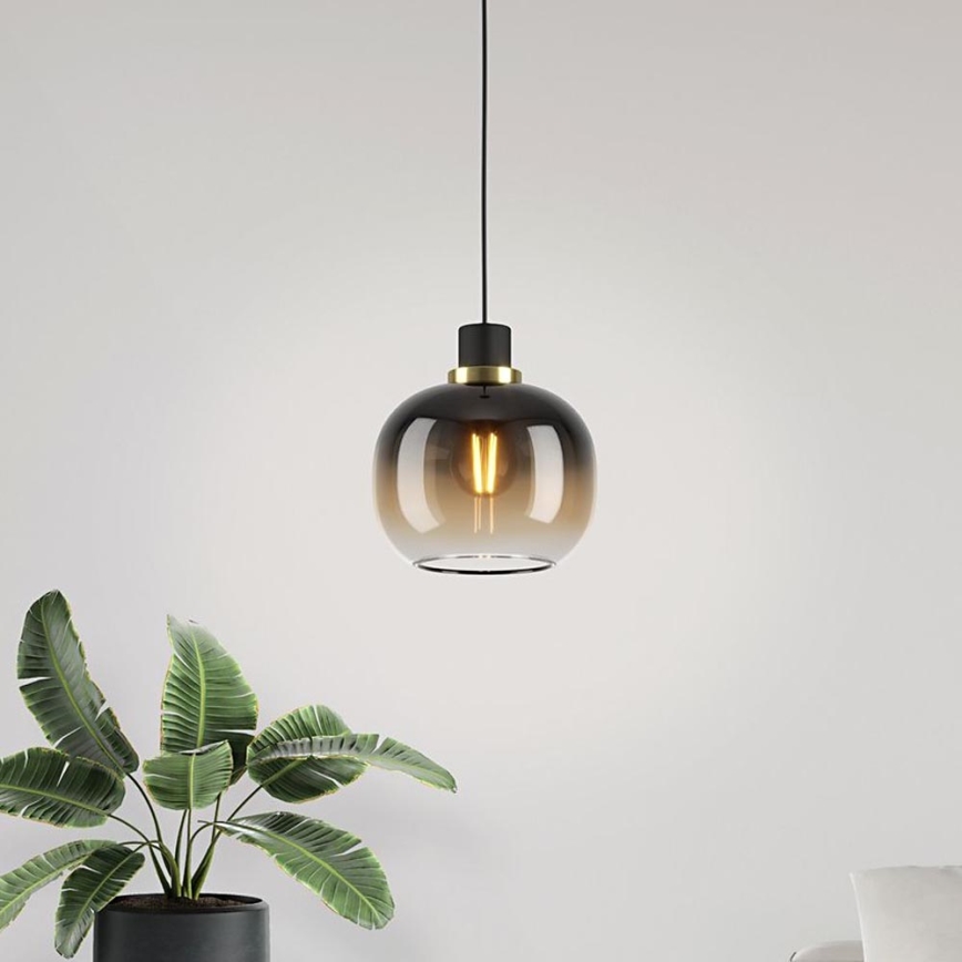Eglo - Lampa wisząca na linkę 1xE27/40W/230V brązowa