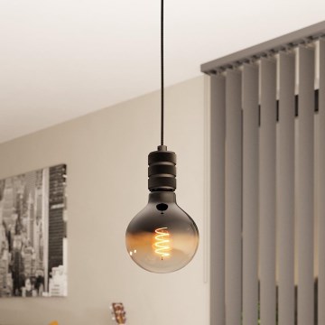 Eglo - Lampa wisząca na linkę 1xE27/40W/230V czarna