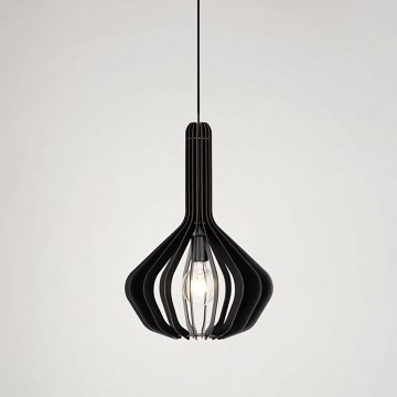 Eglo - Lampa wisząca na linkę 1xE27/40W/230V śr. 38 cm czarna