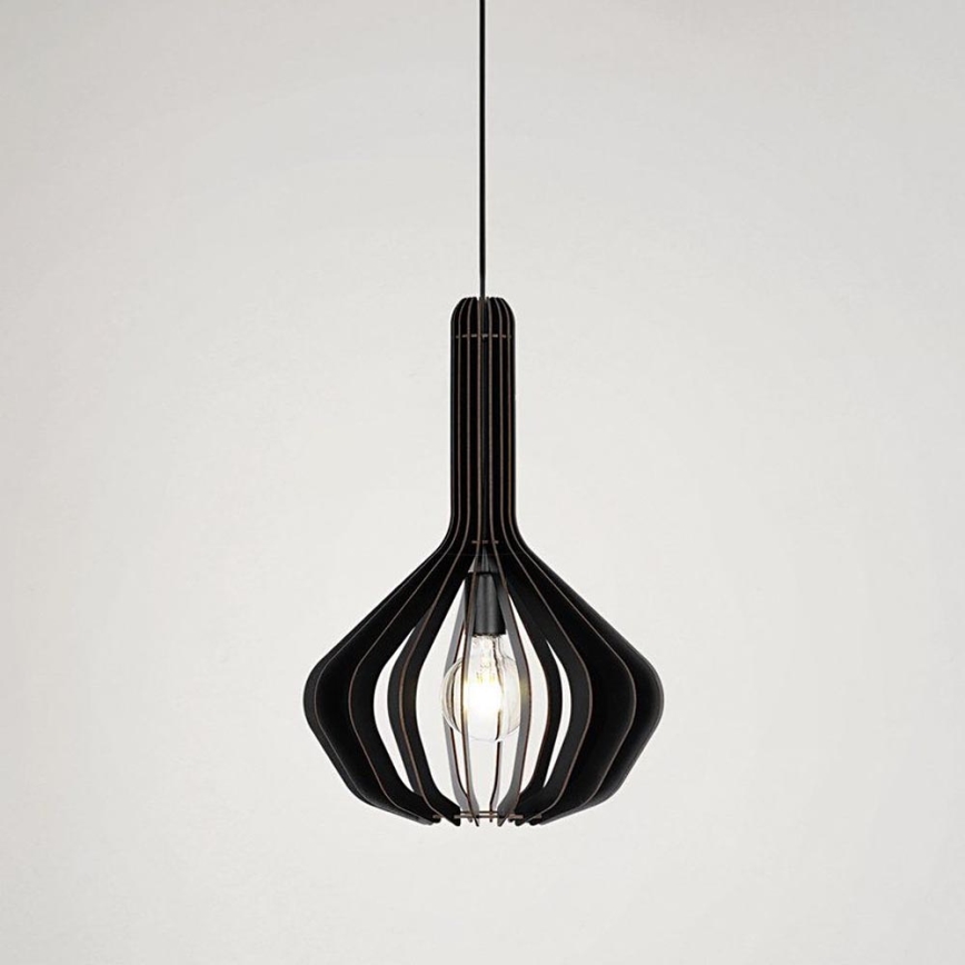 Eglo - Lampa wisząca na linkę 1xE27/40W/230V śr. 38 cm czarna