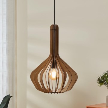 Eglo - Lampa wisząca na linku 1xE27/40W/230V śr. 38 cm beżowa