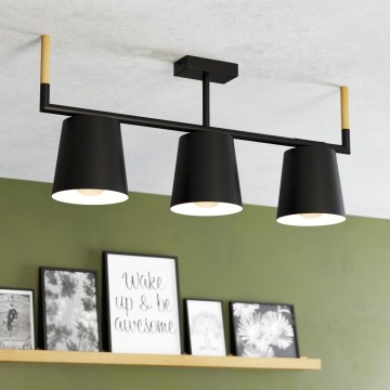 Eglo - Lampa wisząca na pręcie 3xE27/40W/230V