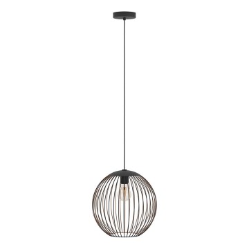 Eglo - lampa wisząca na przewodzie 1xE27/60W/230V, czarna