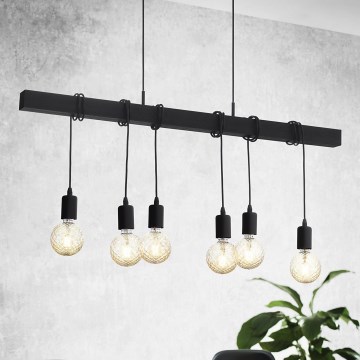 Eglo - Lampa wisząca TOWNSHEND 6xE27/60W/230V