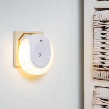 Eglo - Lampka nocna LED z czujnikiem zmierzchu 2xLED/0,4W/230V 3000K