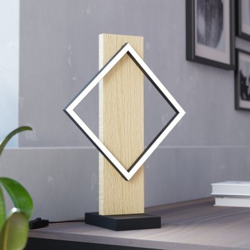 Eglo - Lampka stołowa LED/13W/230V czarna/beżowa