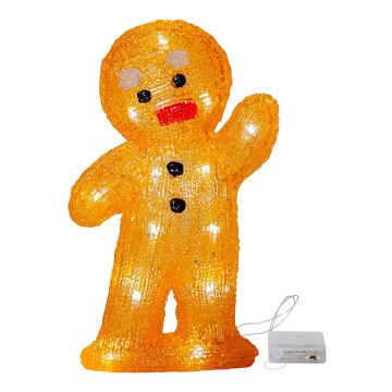 Eglo - LED dekoracja świąteczna 20xLED/0,06W/3xAA pierniczek