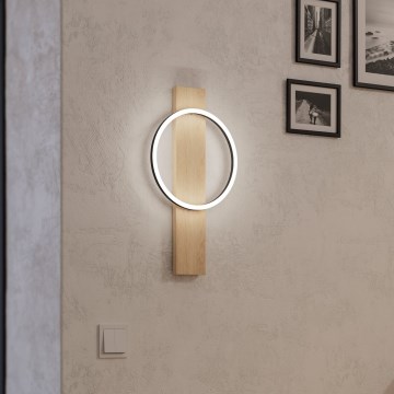 Eglo - LED Kinkiet LED/12W/230V 3000K beżowy/czarny