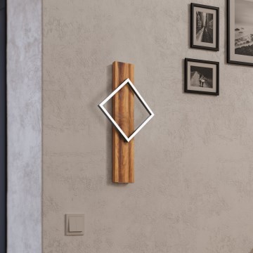 Eglo - LED Kinkiet LED/13W/230V czarny/brązowy