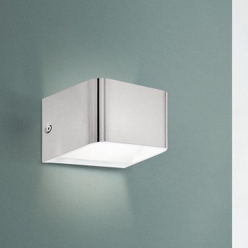 Eglo - LED Kinkiet LED/6W/230V 3000K matowy chrom