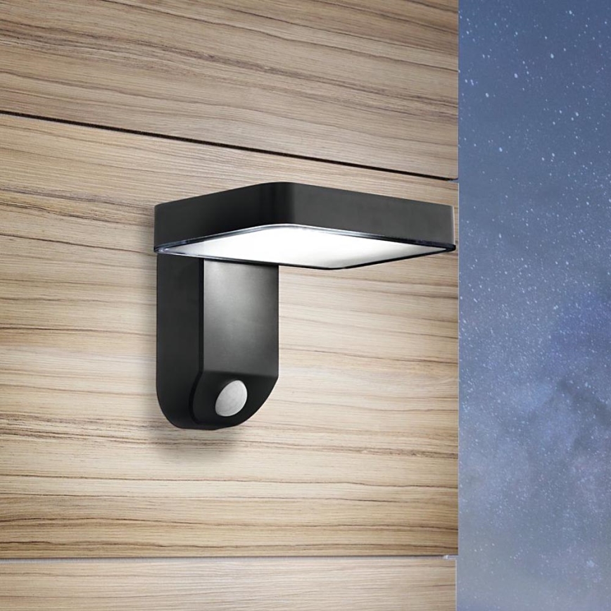 Eglo - LED Kinkiet solarny z czujnikiem LED/4,5W/3,7V 2200 mAh IP44