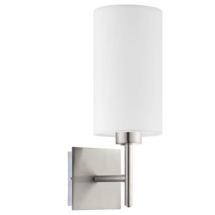 Eglo - LED Kinkiet TUNJA 1xE27/60W/230V matowy chrom/biały