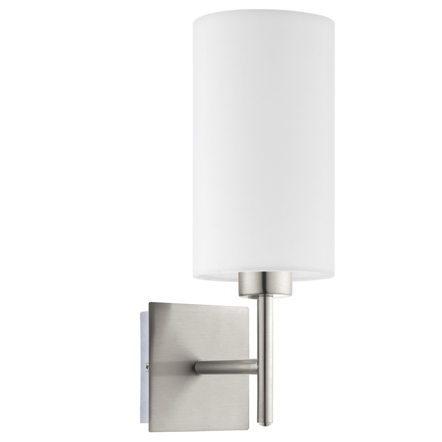 Eglo - LED Kinkiet TUNJA 1xE27/60W/230V matowy chrom/biały