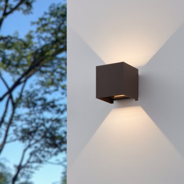 Eglo - LED Kinkiet zewnętrzny 2xLED/2,8W/230V IP54 brązowy