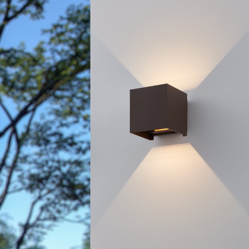 Eglo - LED Kinkiet zewnętrzny 2xLED/2,8W/230V IP54 brązowy