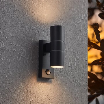 Eglo - LED Kinkiet zewnętrzny z czujnikiem 2xGU10/3W/230V IP44