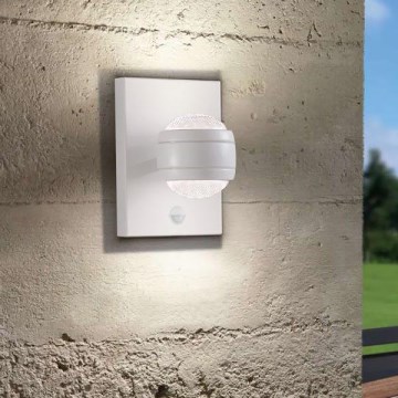 Eglo - LED Kinkiet zewnętrzny z czujnikiem 2xLED/3,7W