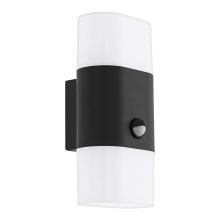Eglo - LED Kinkiet zewnętrzny z czujnikiem  2xLED/5,5W/230V
