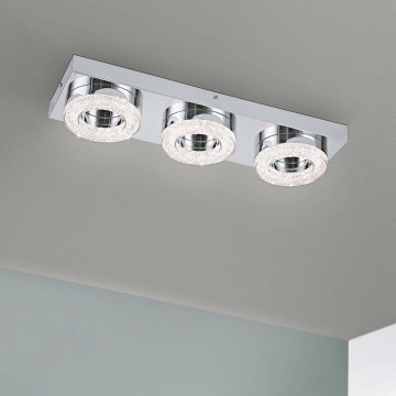 Eglo - LED Kryształowa lampa sufitowa 3xLED/4W/230V