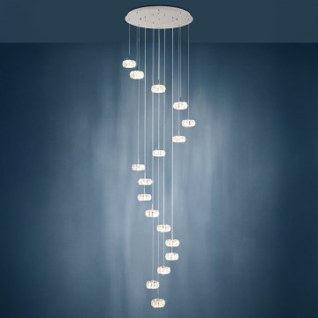 Eglo  - LED Kryształowy ściemniany żyrandol na lince 17xLED/4,5W/230V