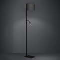 Eglo - LED Lampa podłogowa 1xE27/40W/230V + LED/3,8W 3000K czarna