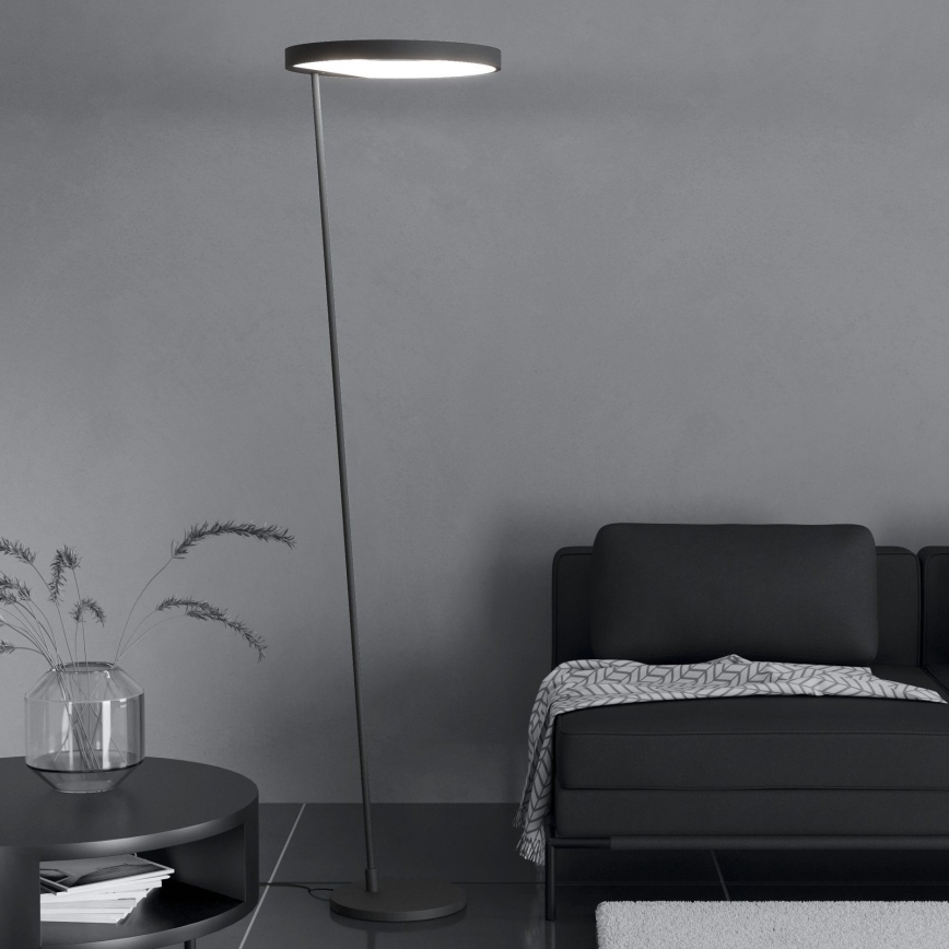 Eglo - LED Lampa podłogowa ściemnialna LED/23W/230V 3000K czarny