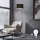 Eglo - LED Lampa podłogowa TUNJA 1xE27/60W/230V + LED/2,1W śr. 38 cm matowy chrom/brązowy
