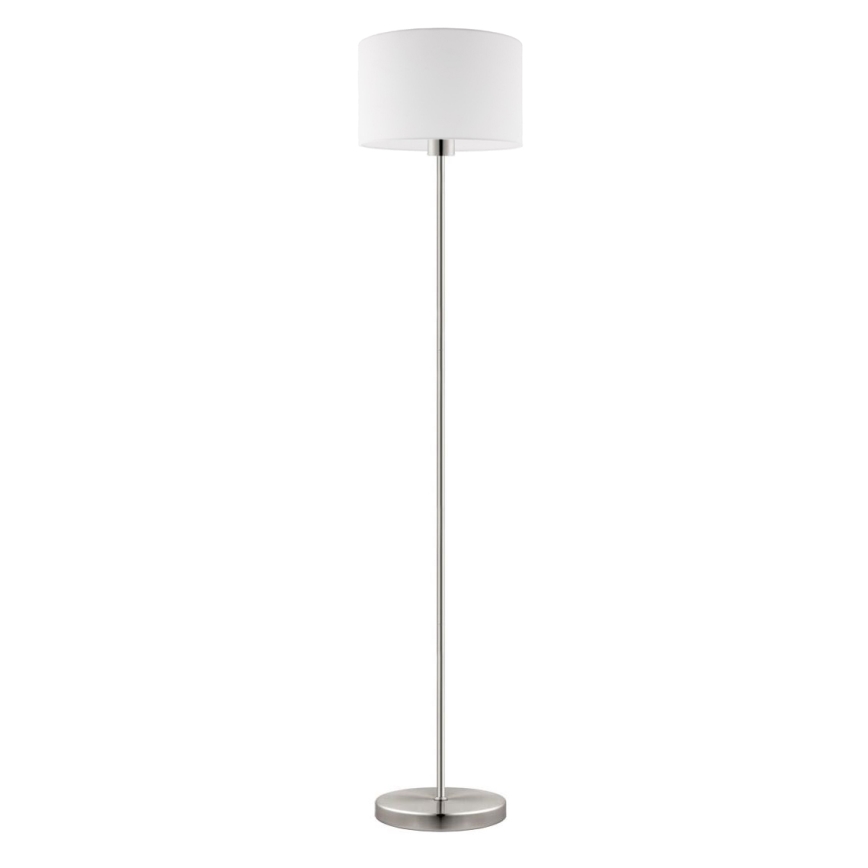 Eglo - LED  Lampa podłogowa TUNJA 1xE27/60W/230V matowy chrom/biała
