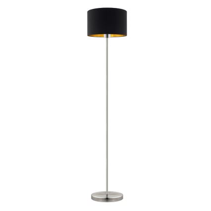 Eglo - LED  Lampa podłogowa TUNJA 1xE27/60W/230V matowy chrom/czarna