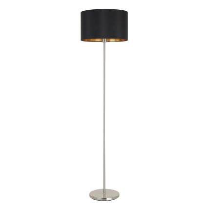Eglo - LED  Lampa podłogowa TUNJA 1xE27/60W/230V matowy chrom/czarna