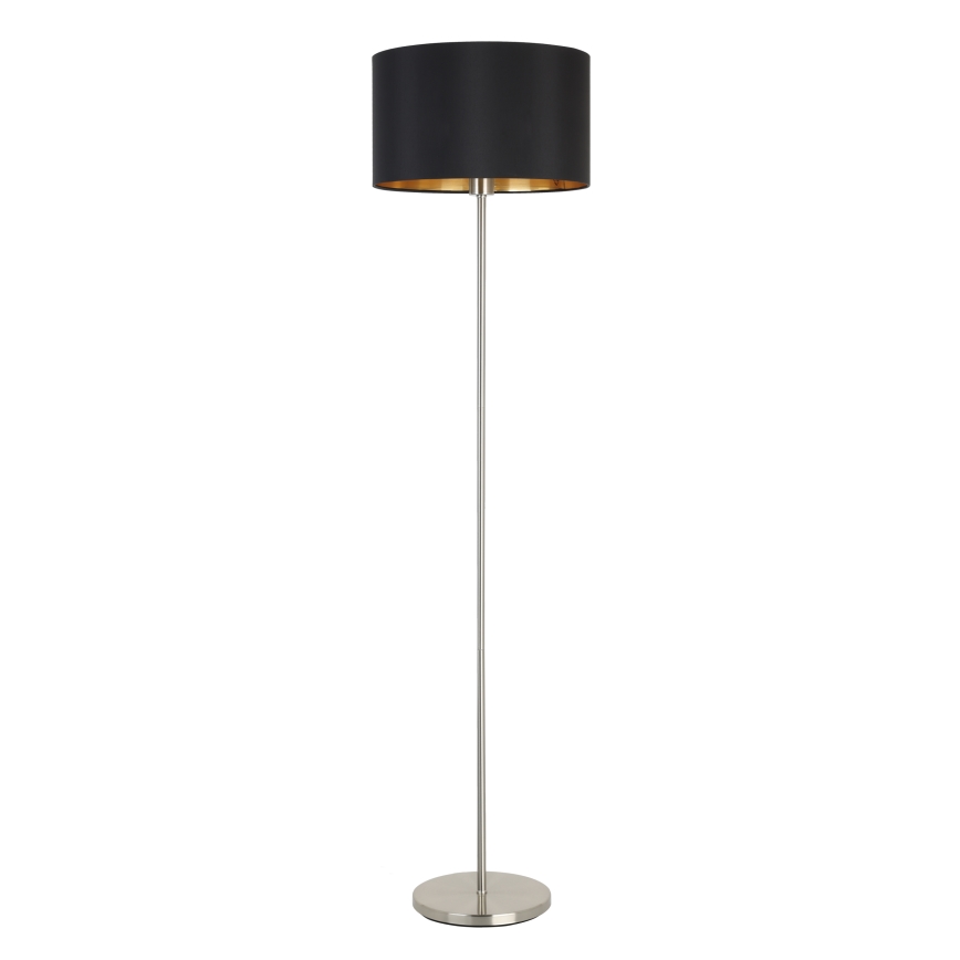 Eglo - LED Lampa podłogowa TUNJA 1xE27/60W/230V matowy chrom/czarna