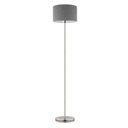 Eglo - LED  Lampa podłogowa TUNJA 1xE27/60W/230V matowy chrom/szara