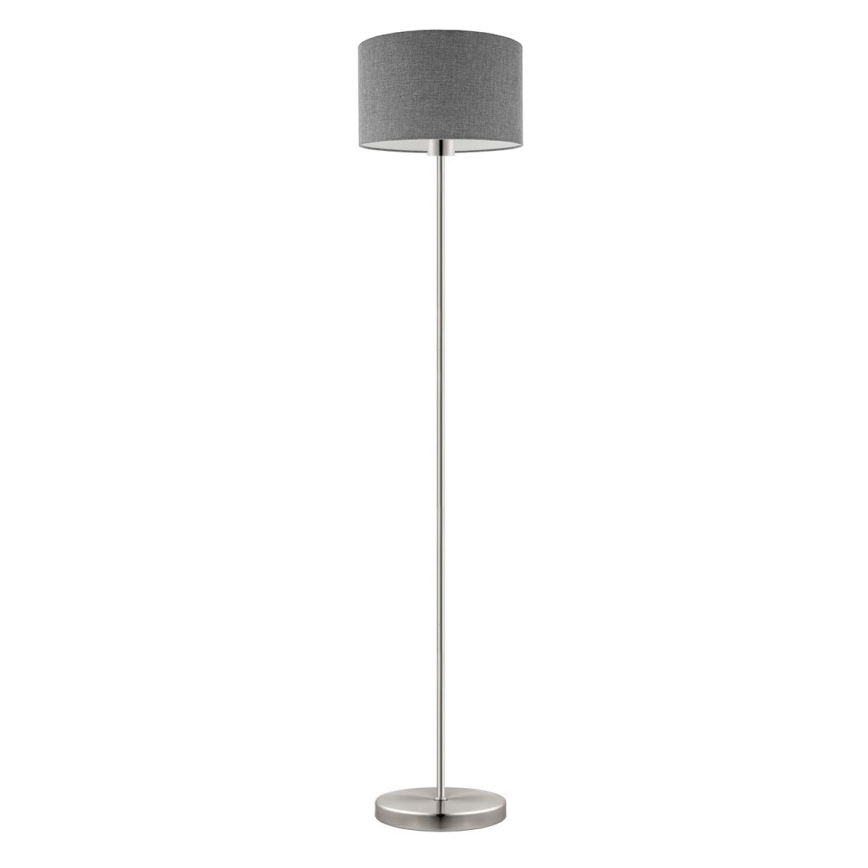 Eglo - LED  Lampa podłogowa TUNJA 1xE27/60W/230V matowy chrom/szara