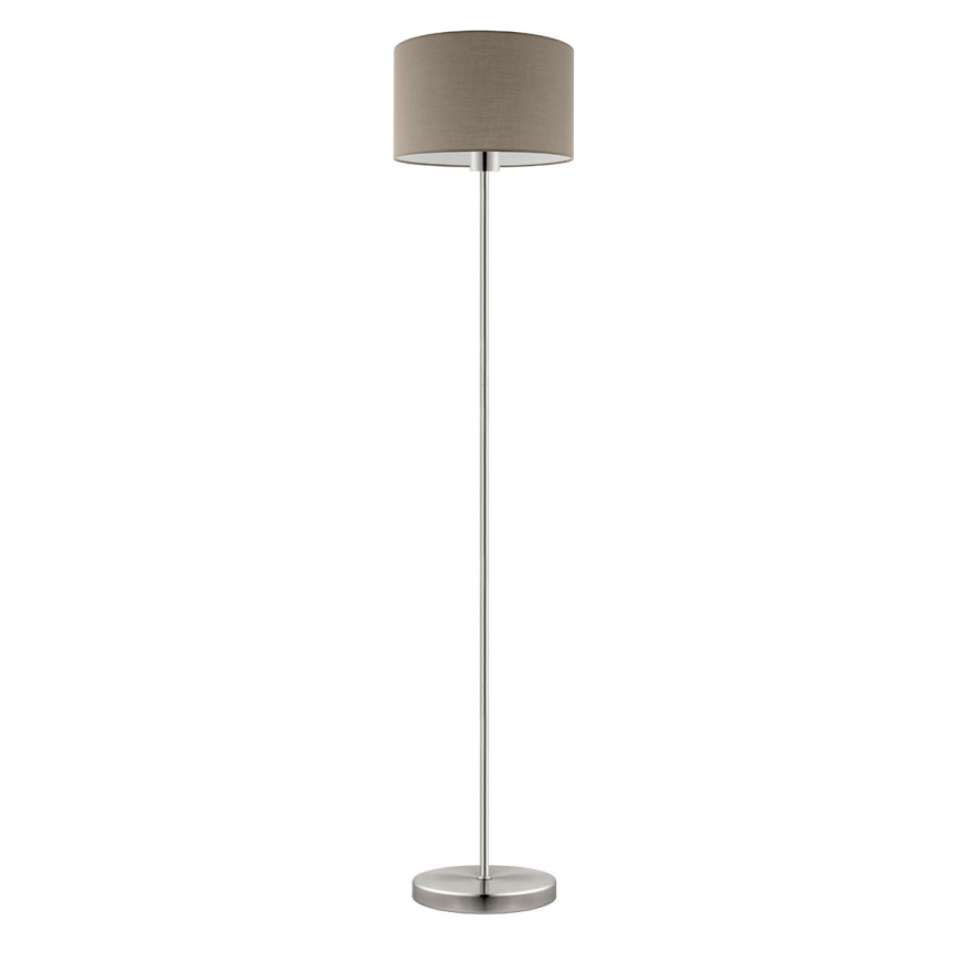 Eglo - LED  Lampa podłogowa TUNJA 1xE27/60W/230V matowy chrom/taupe