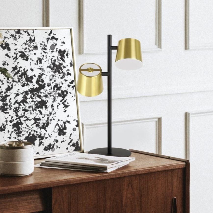 Eglo - LED Lampa stołowa 2xGU10/4,6W/230V 3000K złoty