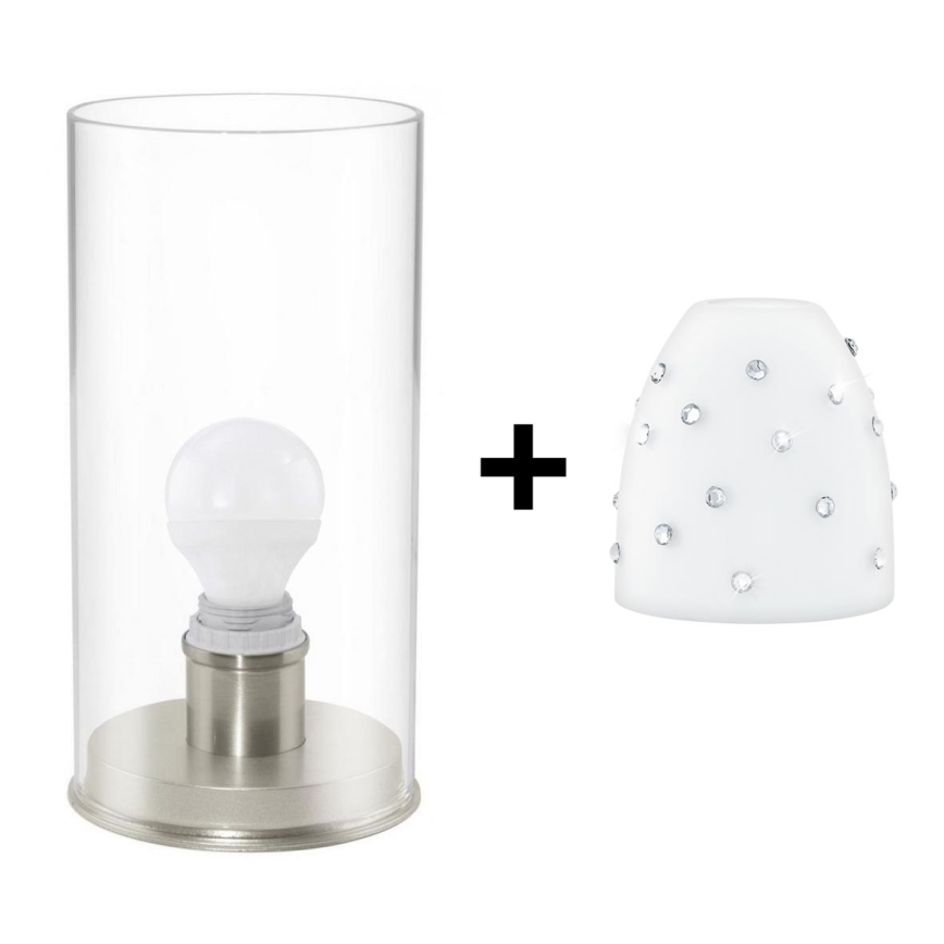 Eglo - LED Lampa stołowa MY CHOICE 1xE14/4W/230V biały/matowy chrom
