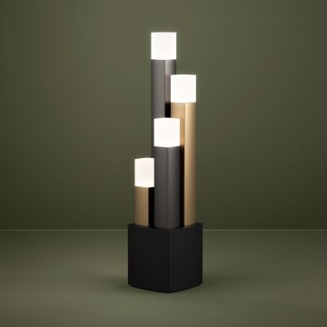 Eglo - LED Lampa stołowa ściemnialna 4xLED/3,7W/230V 3000K antracyt/złoty