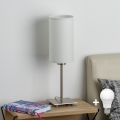 Eglo - LED Lampa stołowa TUNJA 1xE27/60W/230V 26,5 cm matowy chrom/biała
