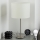 Eglo - LED  Lampa stołowa TUNJA 1xE27/60W/230V 38,5 cm matowy chrom/biała