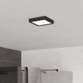 Eglo - LED lampa sufitowa do łazienki LED/7W/230V 2700/4000/6500K 15x15 cm IP44 czarna