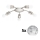 Eglo - LED Lampa sufitowa MY CHOICE 5xE14/4W/230V chrom mat/biały/czarny