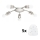 Eglo - LED Lampa sufitowa MY CHOICE 5xE14/4W/230V matowy chrom/biały