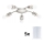 Eglo - LED Lampa sufitowa MY CHOICE 5xE14/4W/230V matowy chrom/biały